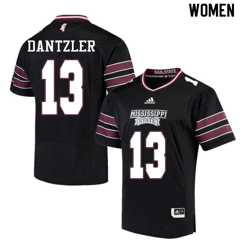 Women #13 Cameron Dantzler Mississippi State Bulldogs College Football Jerseys Sale-Black